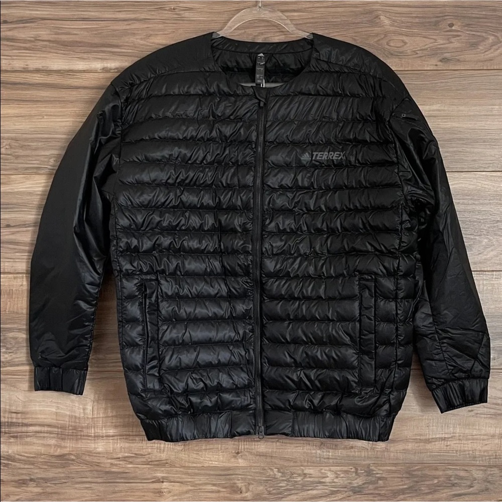 NWT Adidas TERREX Hike Bomber Down Full Zip Jacket Men's Size L New